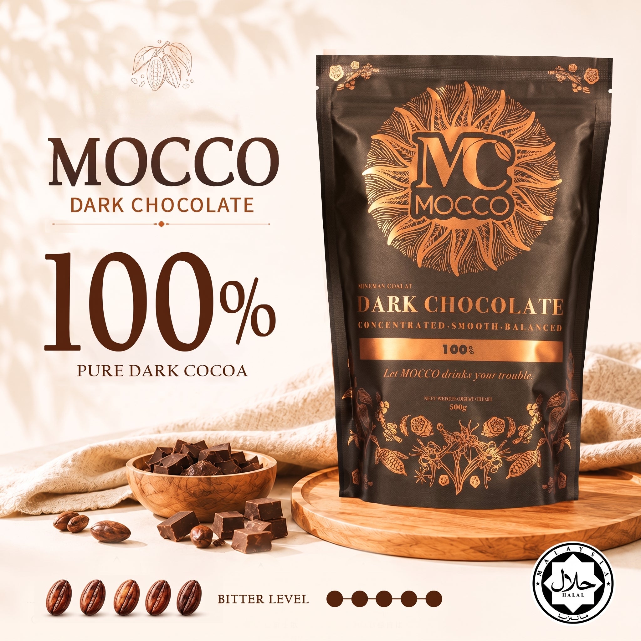 MOCCO 100% Dark Chocolate – MC MOCCO SDN. BHD. 202601000162