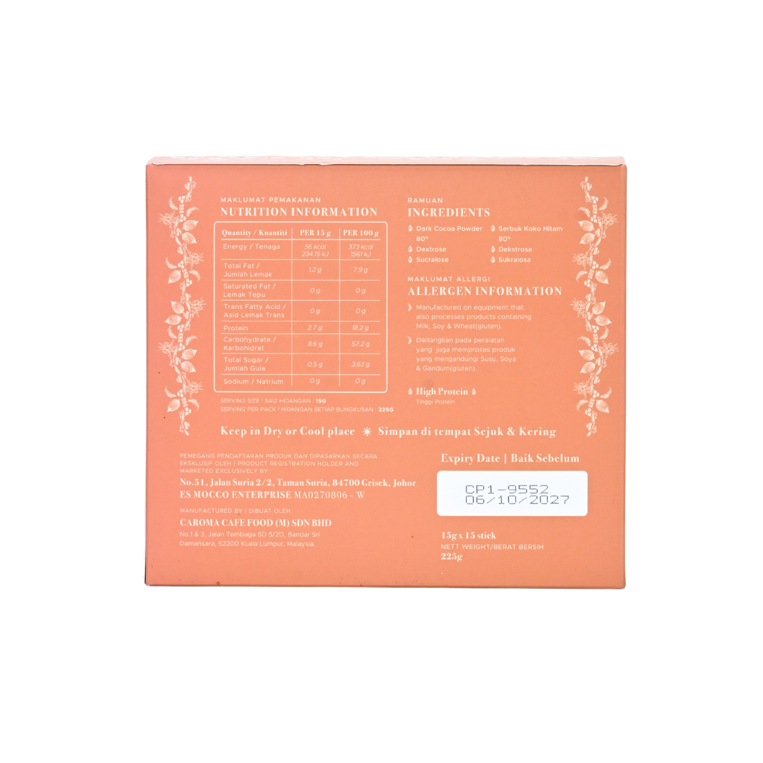 MOCCO 80% Dark Chocolate