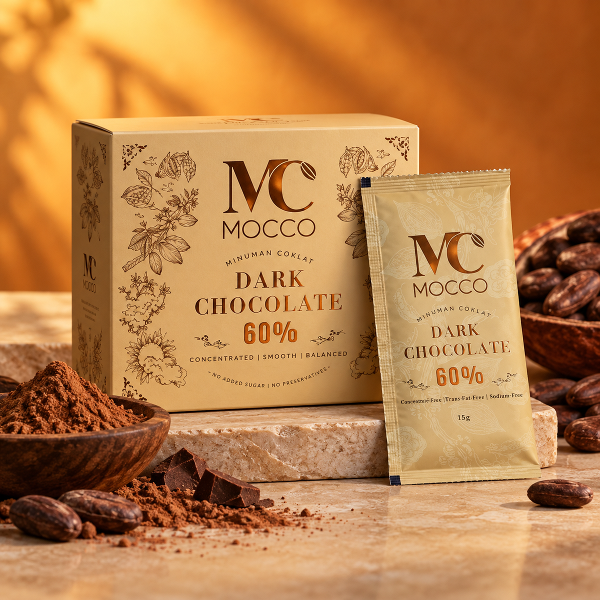 MOCCO 225g Sachet Box